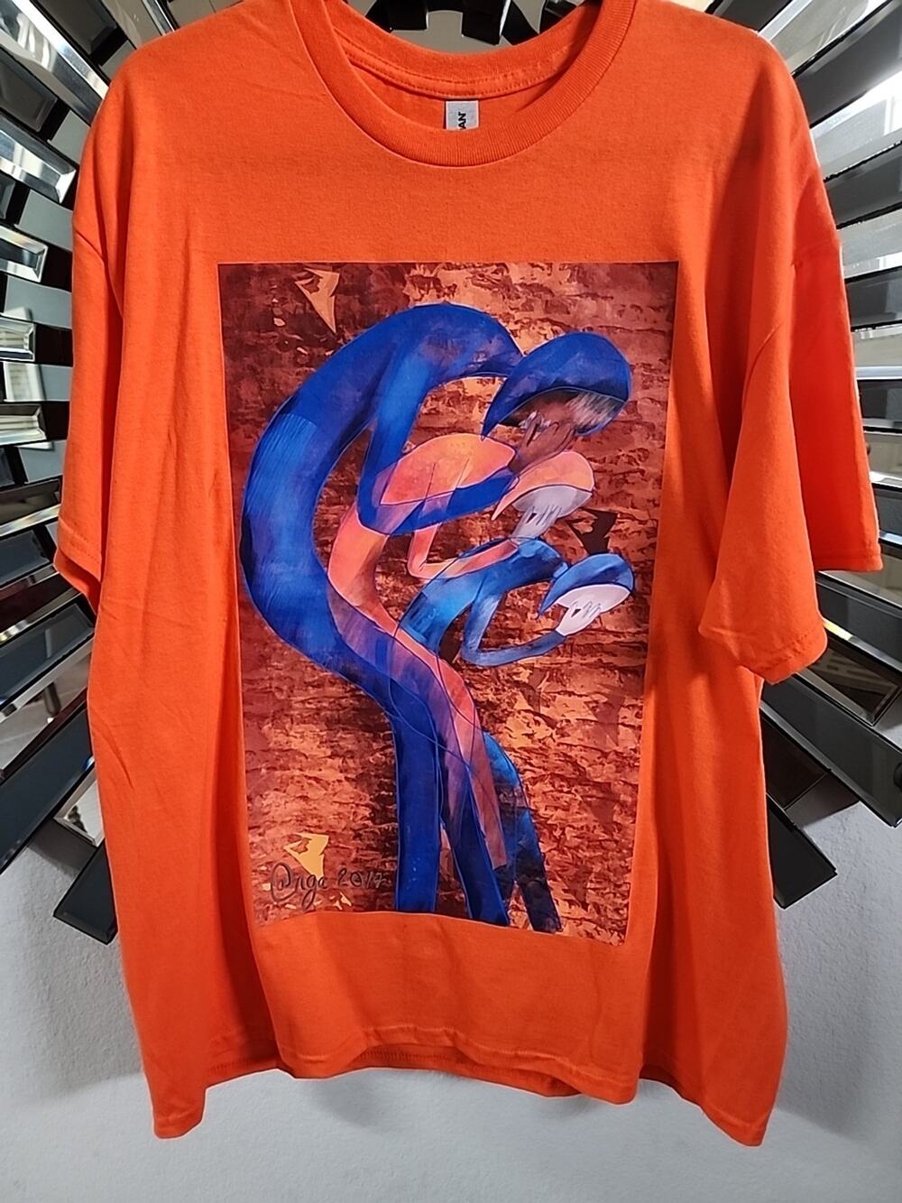 Gilden , orange , extra large t shirt art print